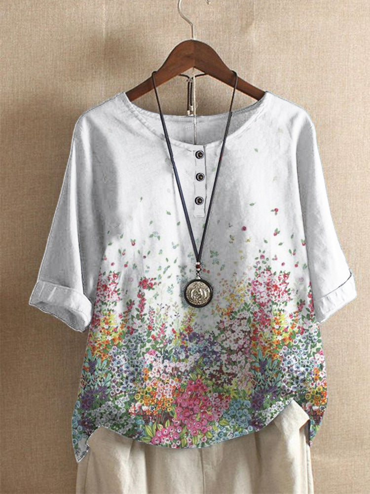 Ella™ | Vintage floral top