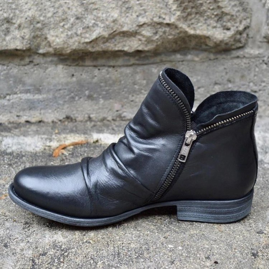 Eleanor™ |  Stylish Leather Ankle Boots