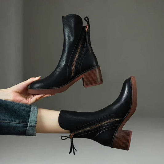 Reece™ | Stylish Leather Ankle Boots