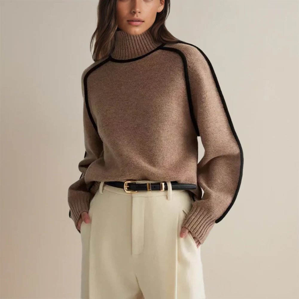 Brenda™ | High-Neck Fashion Sweater