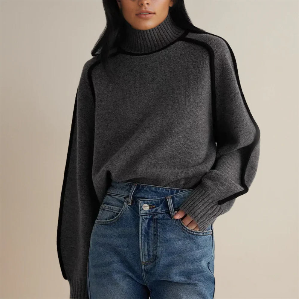 Brenda™ | High-Neck Fashion Sweater