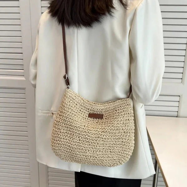 Emma™ | Stylish Straw Crossbody Bag